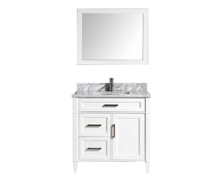 Sydney 36" Single Sink Bathroom Vanity Set with Sink and Mirror