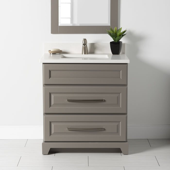 Stonewood 30" Dresser Style Vanity with Quartz Top