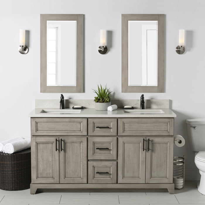 Stonewood 72" Double Bowl Vanity with Quartz Top
