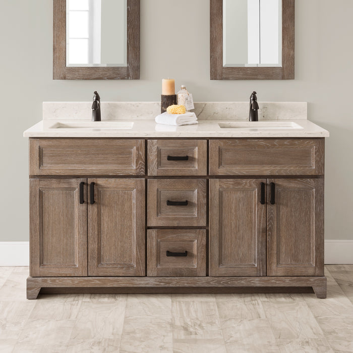 Stonewood 72" Double Bowl Vanity with Quartz Top