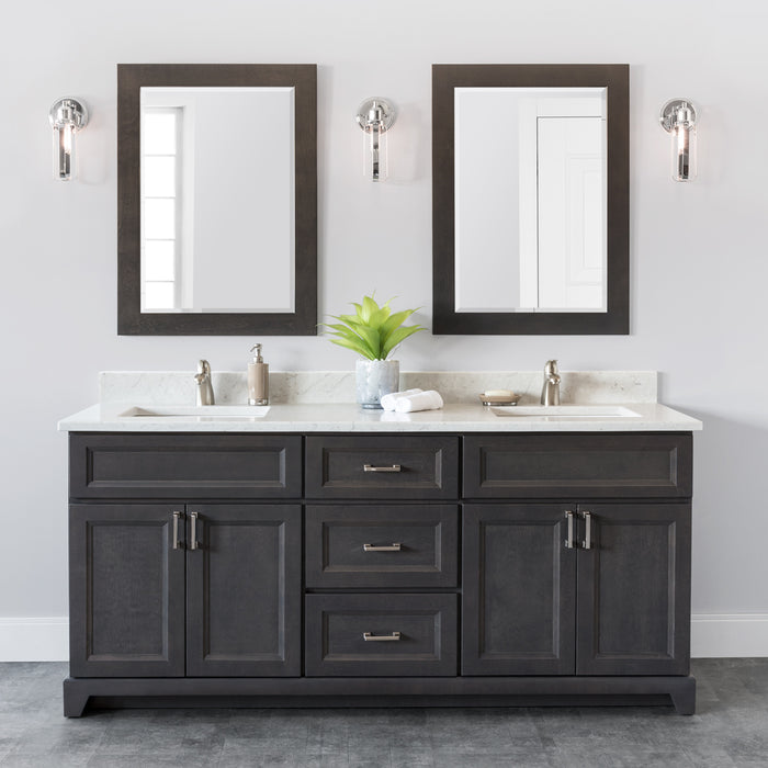 Stonewood 72" Double Bowl Vanity with Quartz Top