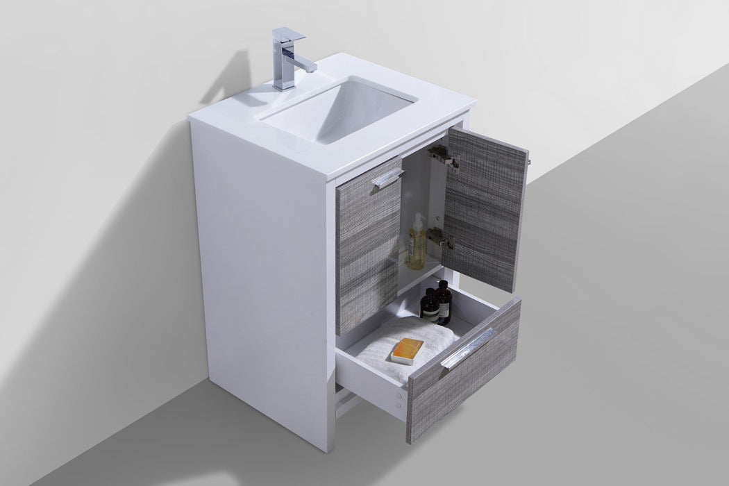 Dolce 24″ Modern Bathroom Vanity with Quartz Counter-Top