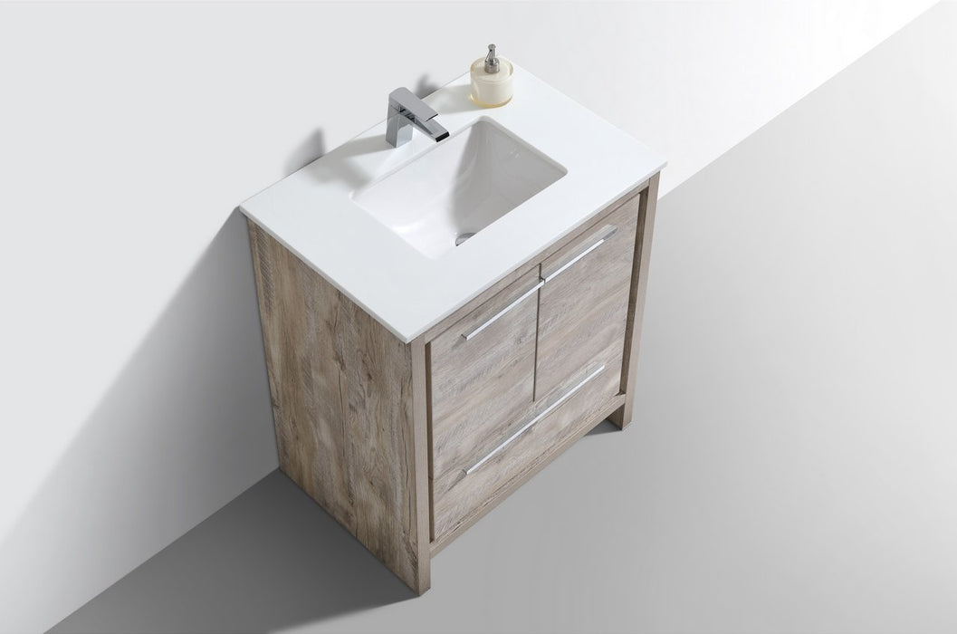 Dolce 30″ Modern Bathroom Vanity with Quartz Counter-Top