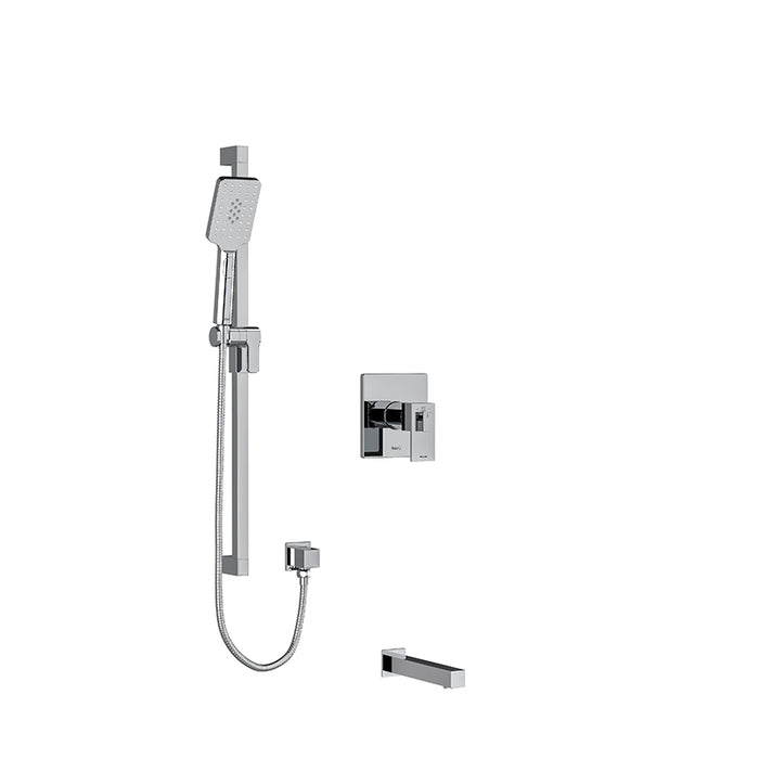 Riobel Kubik 2-Way  System With Tub Spout And Hand Shower Rail