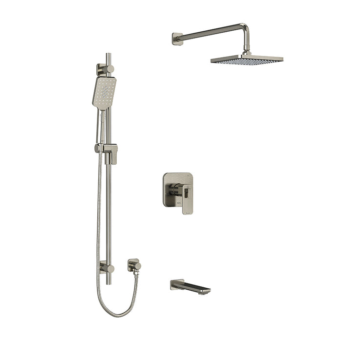 Riobel Equinox 3-Way System With Hand Shower Rail, Shower Head And Tub Spout