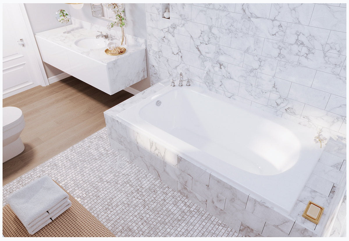 Mirolin Marlowe 60" x 36" DropIn Bathtub — Millcreek Bath and Kitchen
