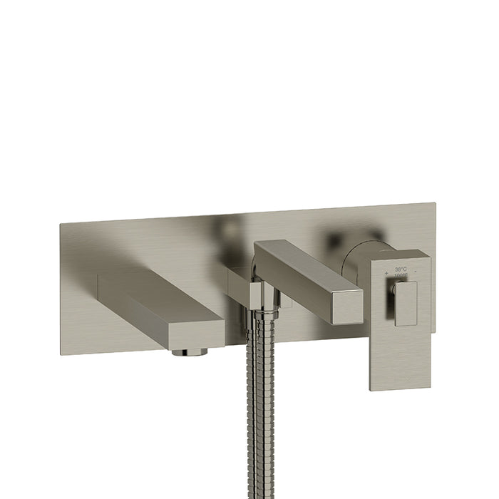 Riobel Kubik Wall-Mount Tub Filler With Hand Shower