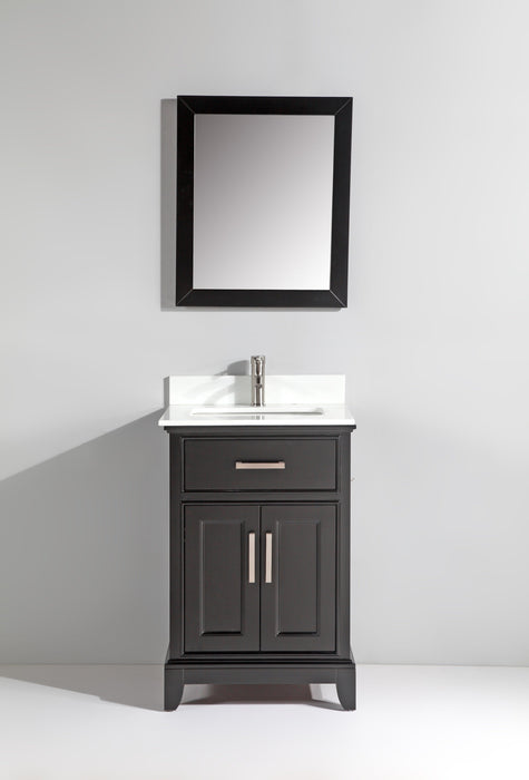 Washington 24" Single Sink Bathroom Vanity Set with Sink and Mirror