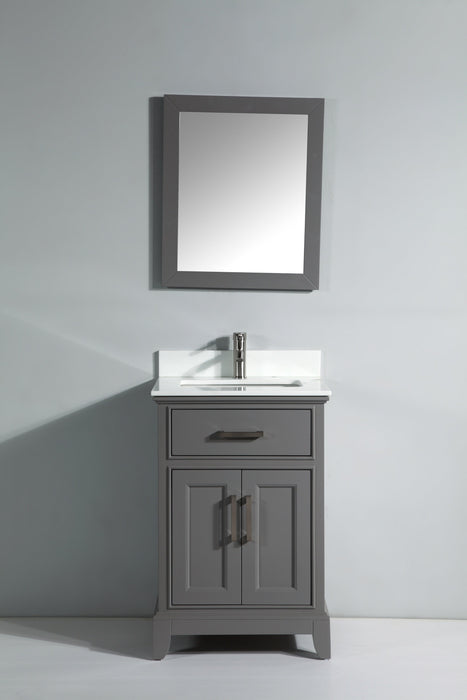 Washington 24" Single Sink Bathroom Vanity Set with Sink and Mirror