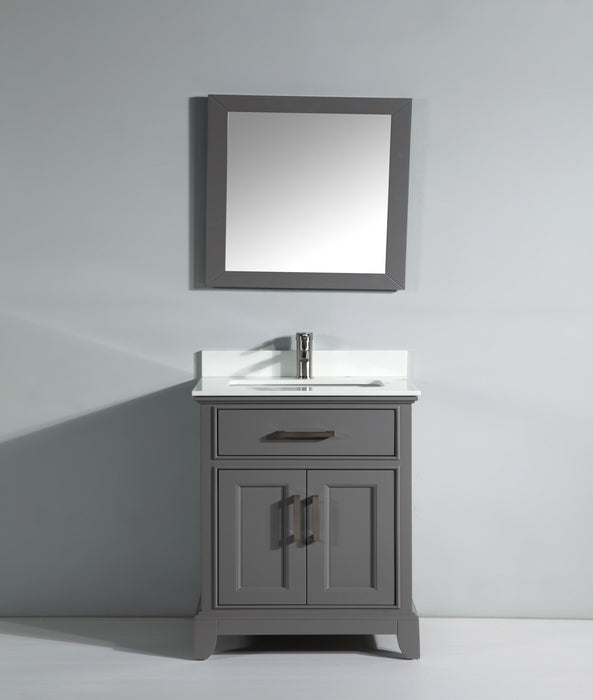 Washington 30" Single Sink Bathroom Vanity Set with Sink and Mirror