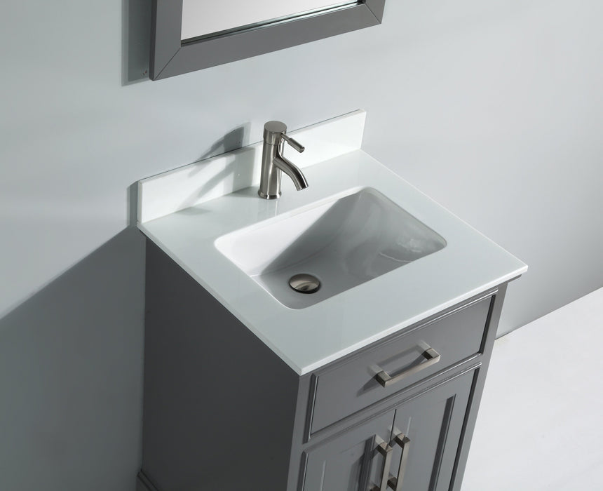 Washington 30" Single Sink Bathroom Vanity Set with Sink and Mirror