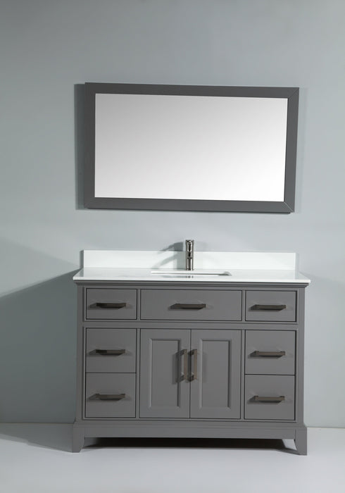 Washington 48" Single Sink Bathroom Vanity Set with Sink and Mirror