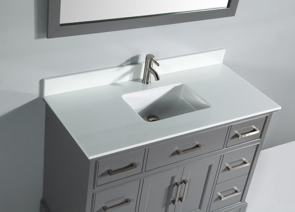 Washington 48" Single Sink Bathroom Vanity Set with Sink and Mirror