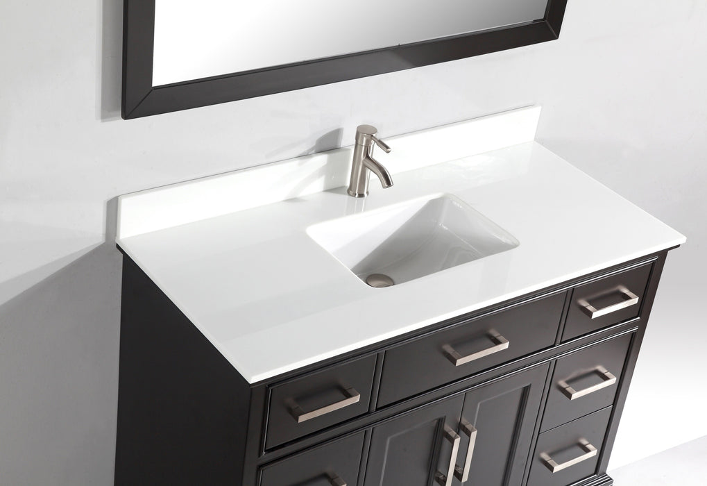 Washington 60" Single Sink Bathroom Vanity Set with Sink and Mirror