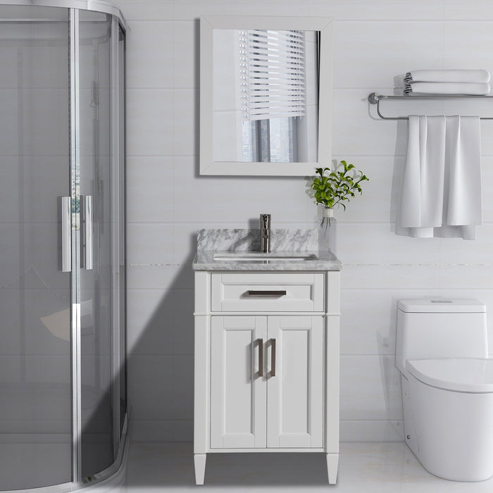 Sydney 24" Single Sink Bathroom Vanity Set with Sink and Mirror