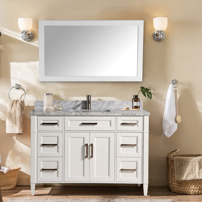 Sydney 60" Single Sink Bathroom Vanity Set with Sink and Mirror