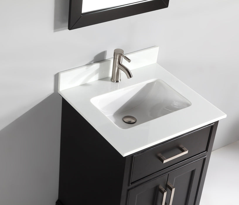 Washington 24" Single Sink Bathroom Vanity Set with Sink and Mirror