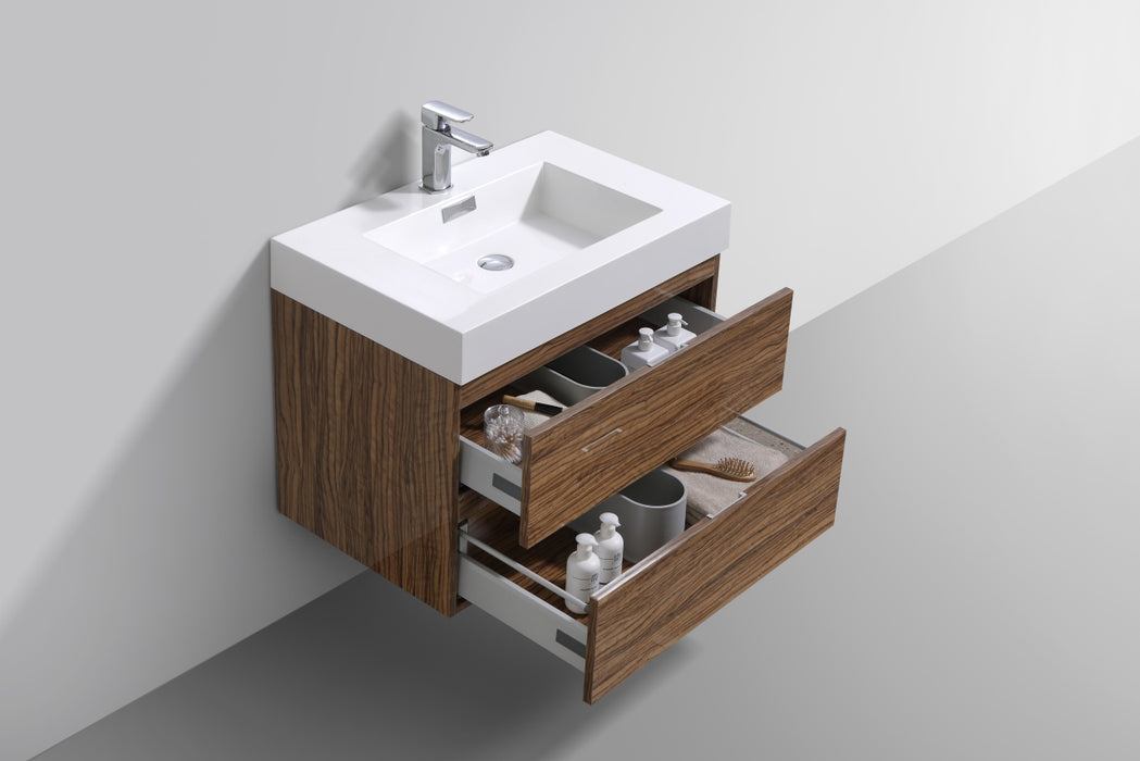 Bliss 30" Wall Mount Modern Bathroom Vanity