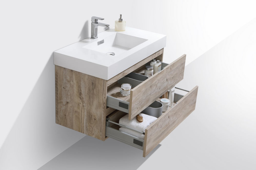 Bliss 36" Wall Mount Modern Bathroom Vanity