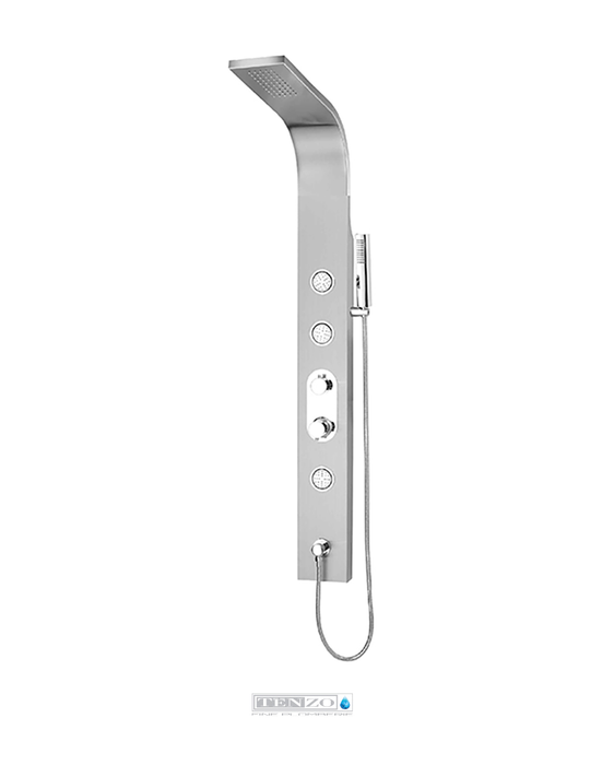 Tenzo Evolo Stainless Steel Shower Column in Brushed Nickel